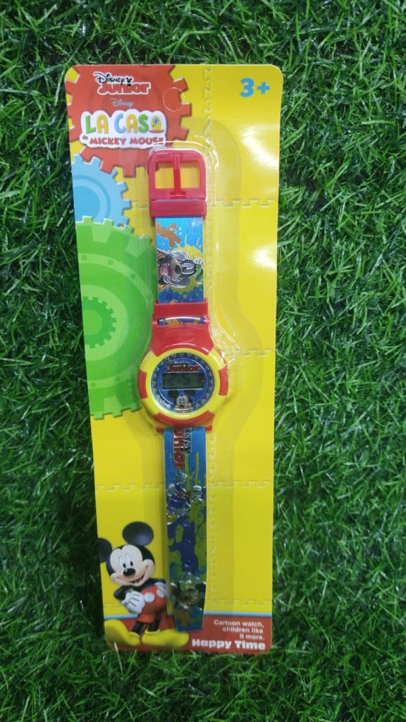 Reloj Infantil Liso Mickey Mouse Almacén Rojo Vivo