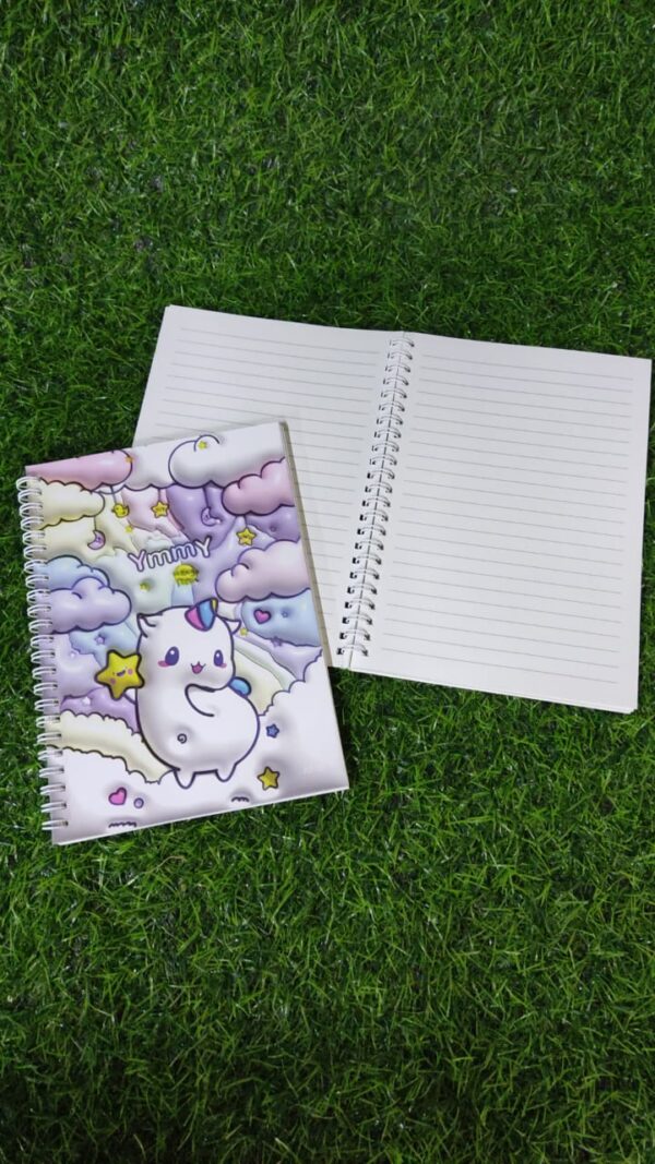 Cuaderno De Resorte Unicornio Almacén Rojo Vivo