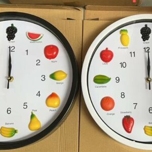 Reloj de Pared Redondo Frutas