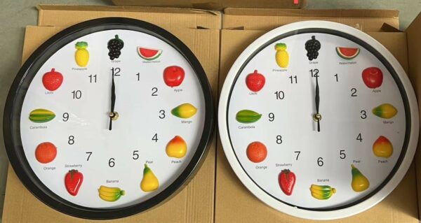 Reloj de Pared Redondo Frutas