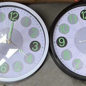 Reloj Pared Redondo Números Neon