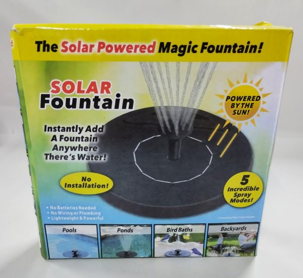 Fuente De Agua Solar