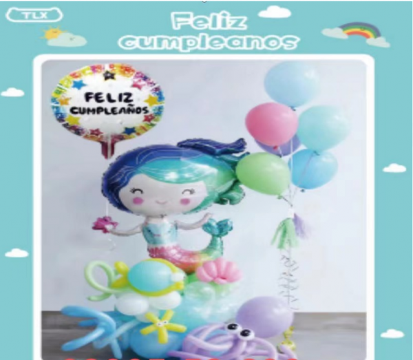 Globos Sirenita Set