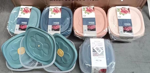 Taza Plastica para Comida Cuadrada