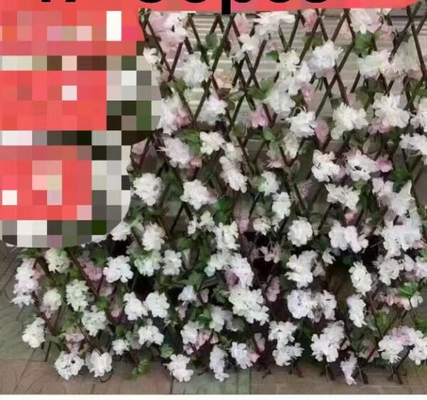 Malla Hoja Artificial Flor Blanca 