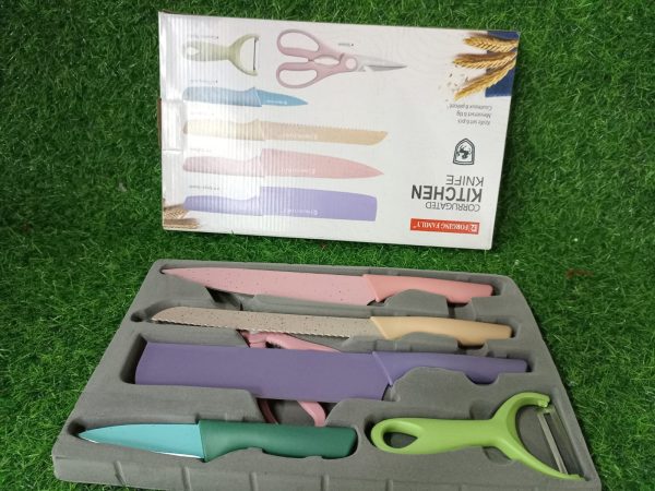 Set Cuchillos para Cocina con Pelador y Tijeras
