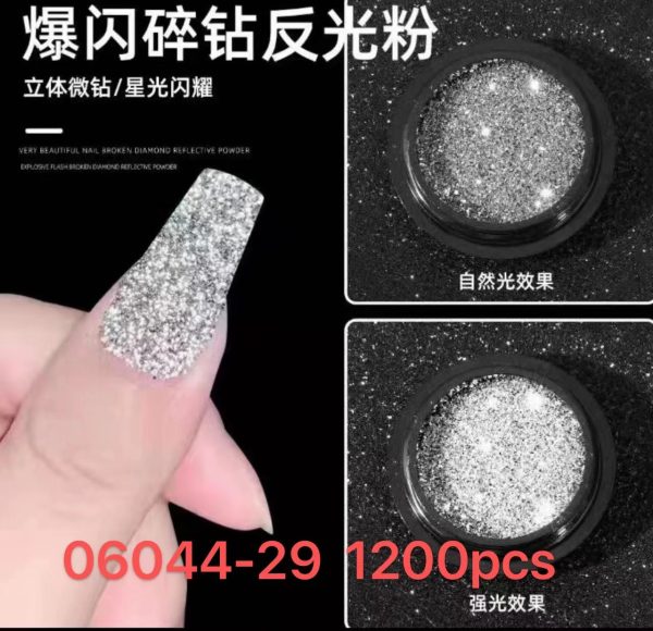 Polvo Para Uñas Diamante Blanco