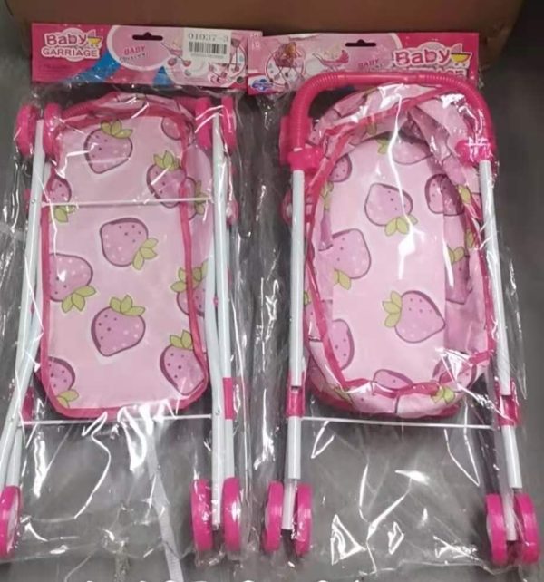 Coche Cuna de Metal para Muñeca