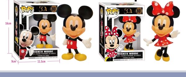 Muñeco Cabezon Mickey Mouse-Minnie Mouse