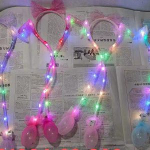 Diadema con Orejas de Conejo con Movimiento y Luz