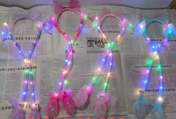 Diadema con Orejas de Conejo con Movimiento y Luz