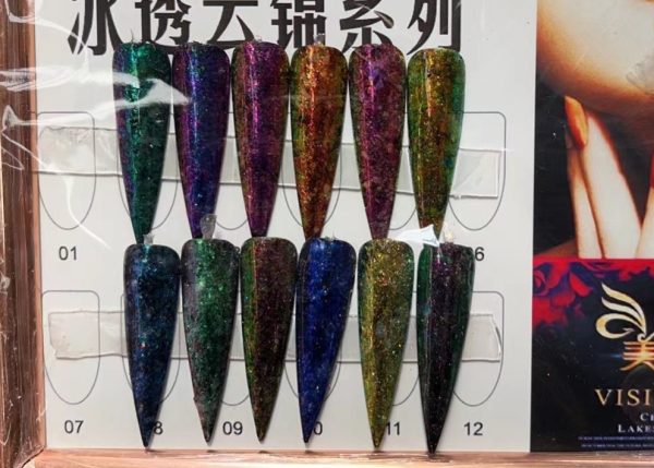 Polvo de Colores para Uñas
