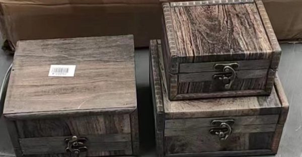 Baúl de Madera Cuadrado sin Agarradera