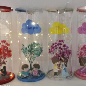 Lámpara Muñecos Doble y Rosas