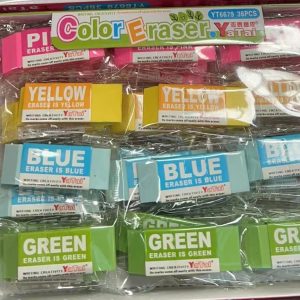 Borrador de Colores Yatai Rectangular y Punta Triangular