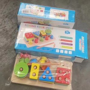 Juego de Pescar con Lazo Madera