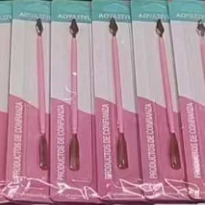 Empujador de Cutícula Rosado en Blister
