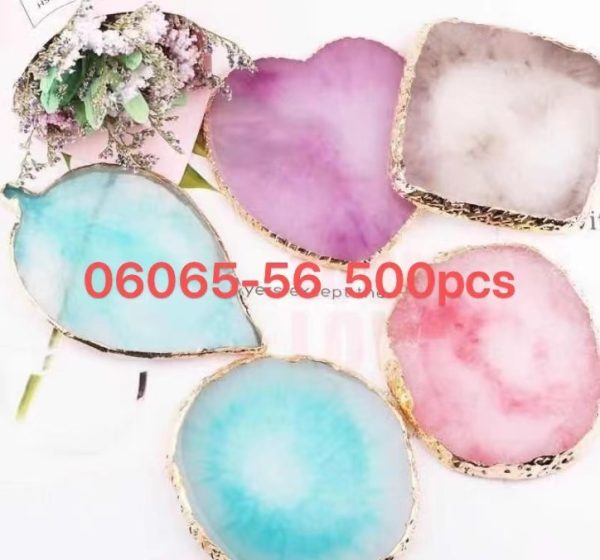 Paleta para Mezclar Esmaltes Borde Dorados