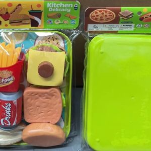 Set Comida Hamburguesa Armable Papas Fritas en Blister