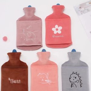 Bolsa para Agua Caliente Forro de Gamuza Estampado (Compresa)