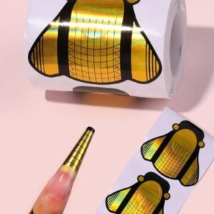 Molde Dorado para Uñas Forma de Mariposa