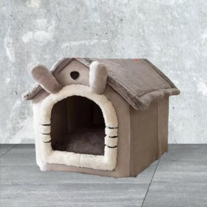 Cama para Mascota Casita con Orejas de Conejo