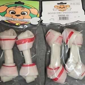 Hueso para Mascota Nudo Doble Color 