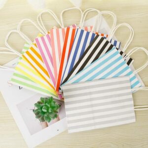 Bolsa Regalo Papel Rayas Verticales 