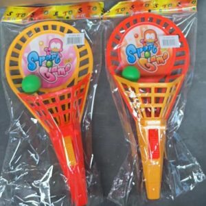 Juguete Pistola Cono con Raqueta Atrapa Bola