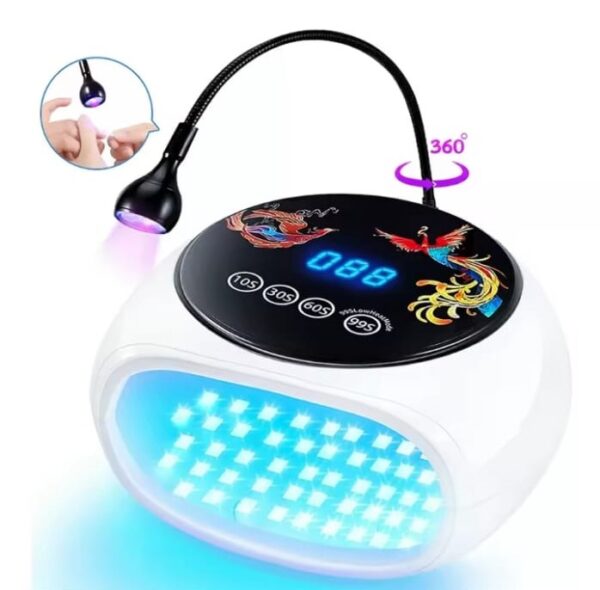 Lampara de Uñas con Lampara Extra Diseño Ave Fénix