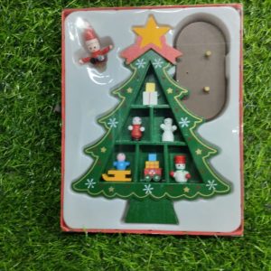 Nav Árbol Madera Con 6 Huecos Respaldar Y Adornos