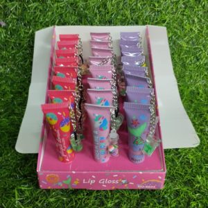 Brillo Labial dona/Sirena/Unicornio Con Llavero