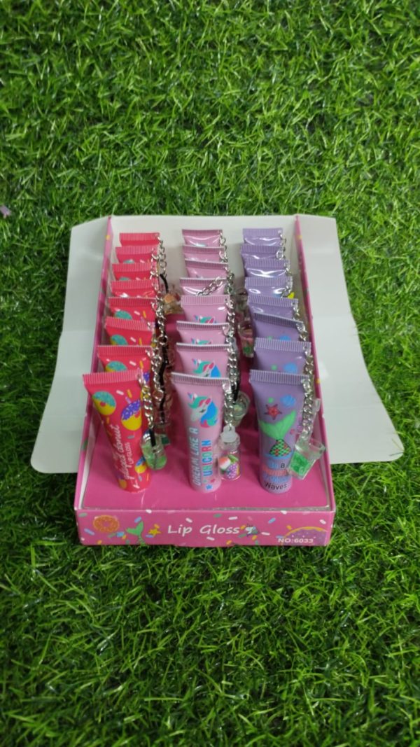 Brillo Labial dona/Sirena/Unicornio Con Llavero