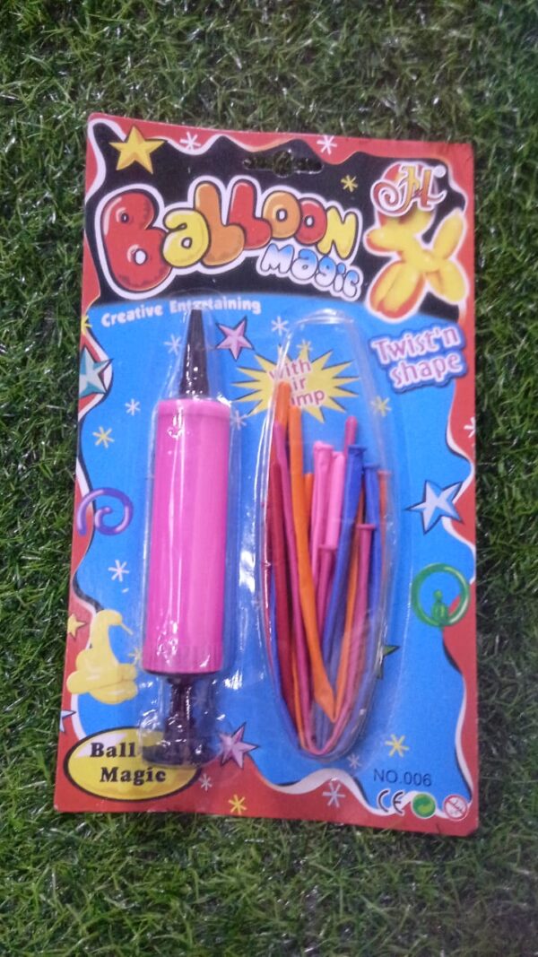 Inflador en Blister con Globos 