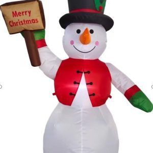 Nav Inflable Muñeco De Nieve