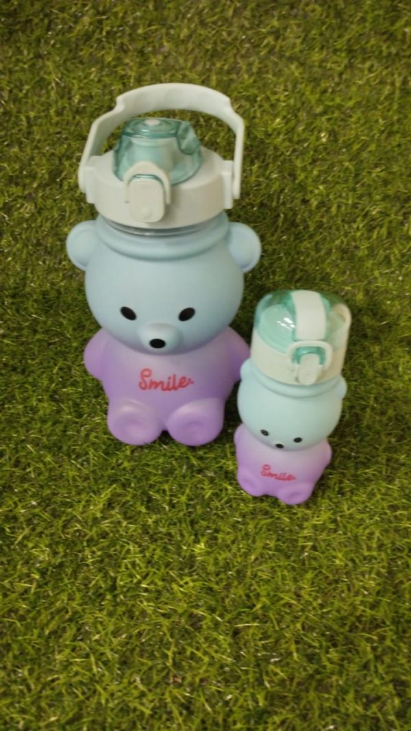 Set De Botella De Agua De Ositos Bicolor - Imagen 5