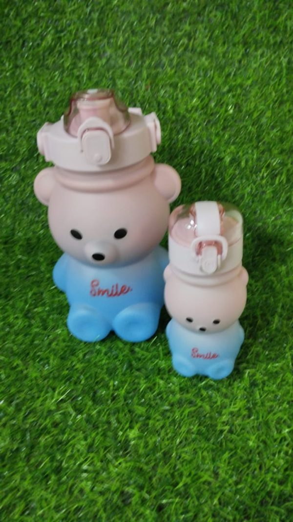 Set De Botella De Agua De Ositos Bicolor - Imagen 2