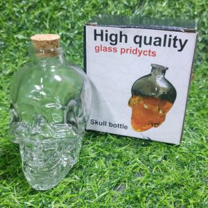 Botella Calavera De Vidrio