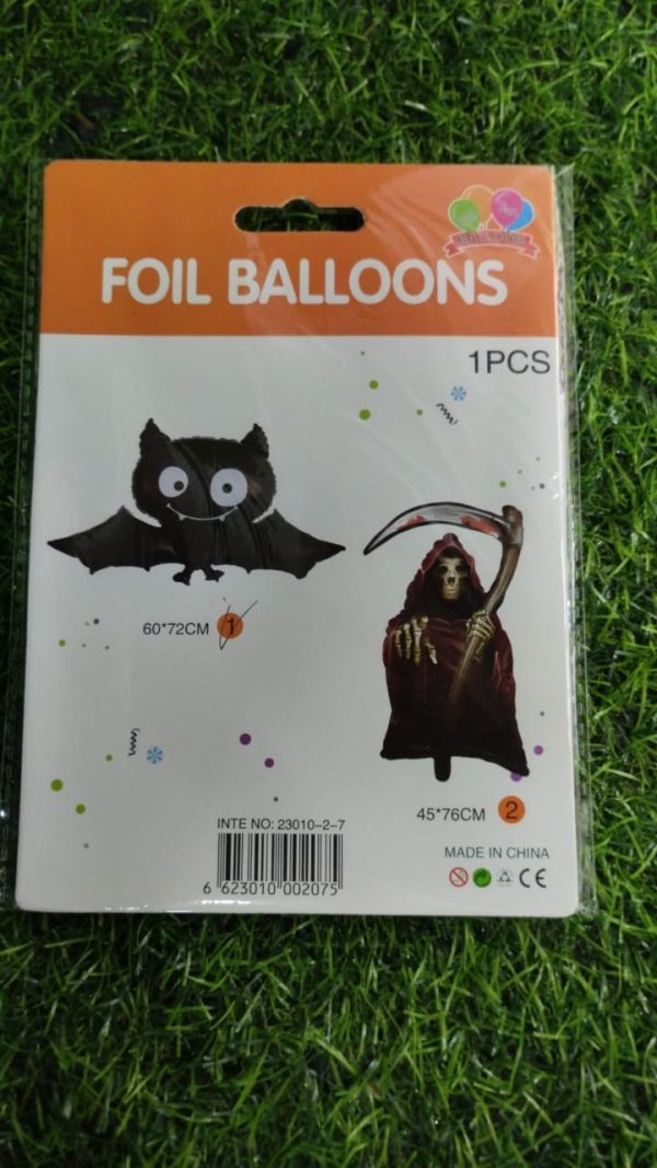 Globo Figura Halloween Murciélago/Esqueleto