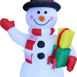 Nav Inflable Muñeco De Nieve