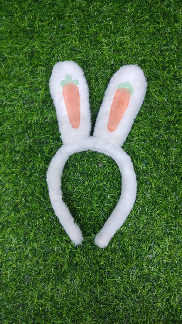 Diadema Orejas De Conejo Zanahoria Peluche