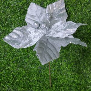 Nav Flor Hojas Escarchadas