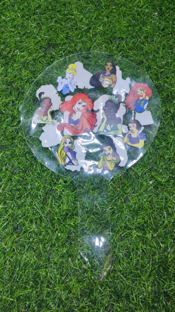Globo Con Luz Transparente Con Figuras - Imagen 6