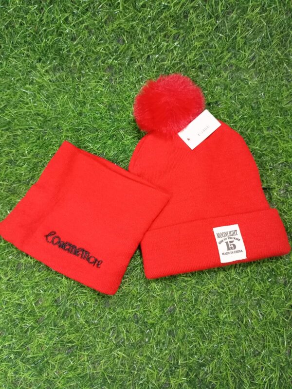 Gorro Con Bufanda De Lana Infantil