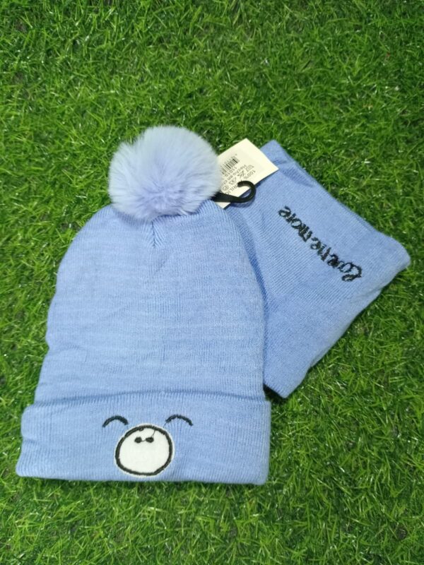 Gorro Con Bufanda De Lana Infantil - Imagen 3