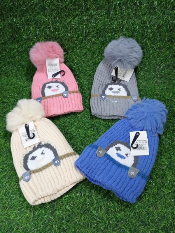 Gorro Lana Infantil Pingüino
