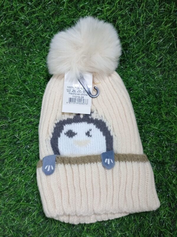 Gorro Lana Infantil Pingüino - Imagen 3