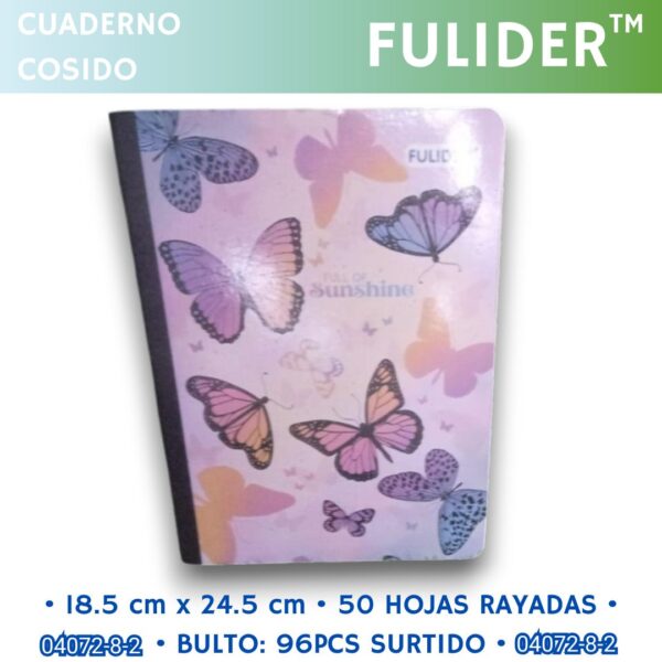 Cuaderno Cosido Estampado Fulider 50H - Imagen 6