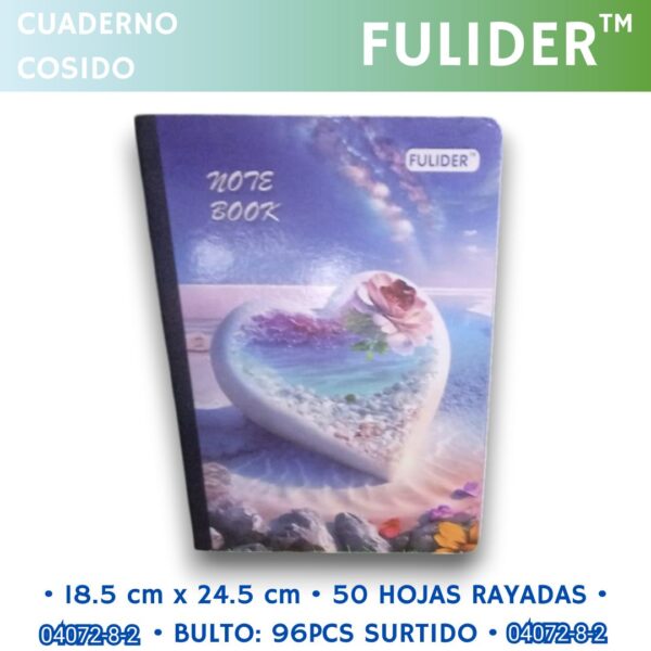 Cuaderno Cosido Estampado Fulider 50H - Imagen 2