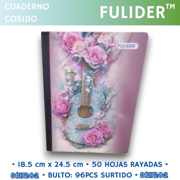 Cuaderno Cosido Estampado Fulider 50H - Imagen 7